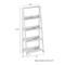 Hastings Home 4 Shelf Ladder Bookshelf, Free Standing Wooden Tiered Bookcase with Frame and Decorative Leaning Look 573576APY - alternate 3